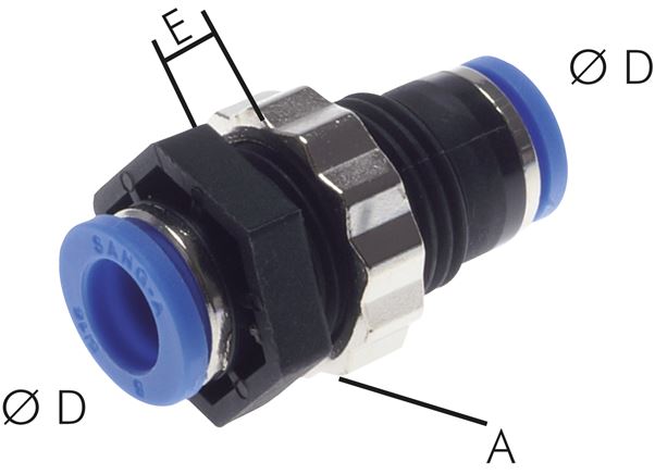 Conectores de pressão do anteparo feitos de plástico, padrão