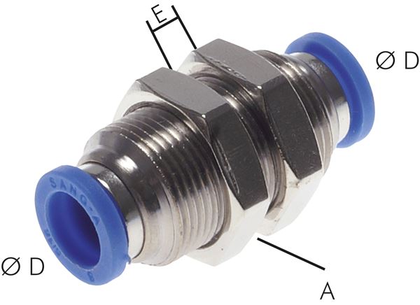 Conectores de encaixe do anteparo, padrão