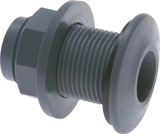 Conexões de parafuso do anteparo sem rosca fêmea, PP, PN 10