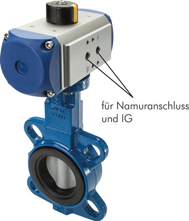 VáLVULAS BORBOLETA COM ATUADOR ROTATIVO PNEUMáTICO, PN 10-16