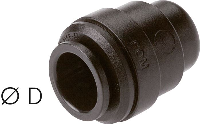 Tampas para fechar linhas de mangueira, FDA