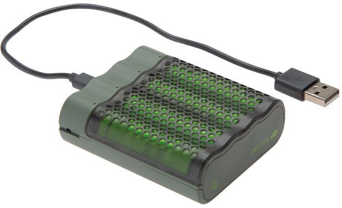 Carregadores para baterias recarregáveis NiMH (Micro &amp; Mignon)