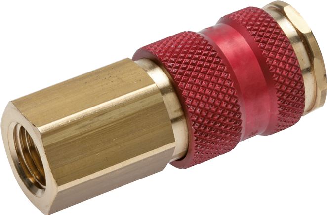 Soquetes de acoplamento codificados com rosca fêmea, NW 7 2