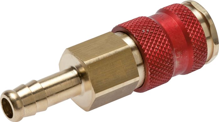 Tomadas de acoplamento codificadas com conexão de parafuso de mangueira, NW 7 2