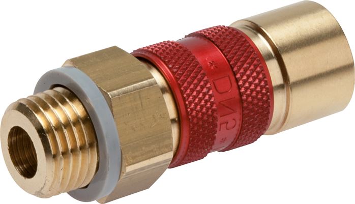 Soquetes de acoplamento codificados com rosca macho, NW 5