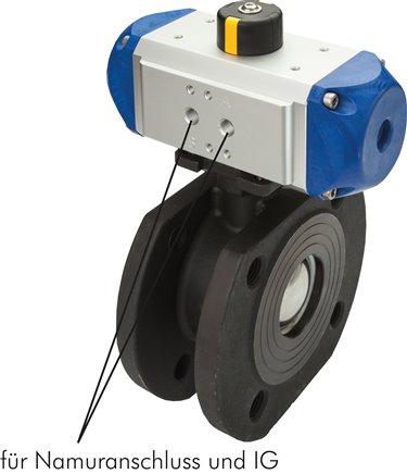 VáLVULAS ESFERA FLANGEADAS COMPACTAS COM ATUADOR ROTATIVO PNEUMáTICO, PN 16-40