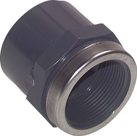 CONECTOR COM SOQUETE ADESIVO E ROSCA FêMEA, PVC-U, PN 16