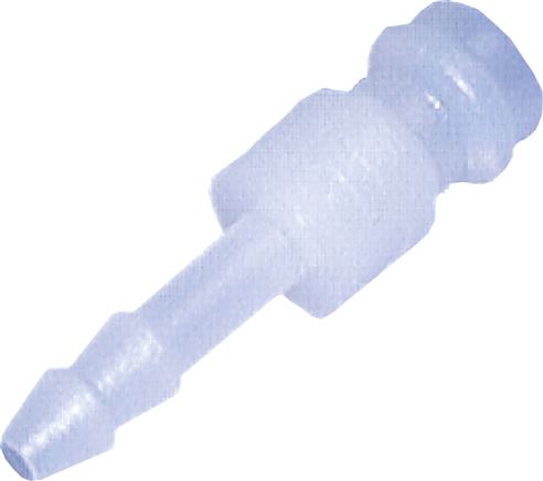 Bujões de acoplamento feitos de POM - PVDF com conexão de mangueira, NW 5