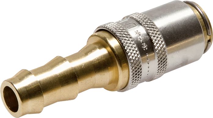 Soquetes de acoplamento com bicos Push-Lok, DN 6 (espigão de 9 mm)