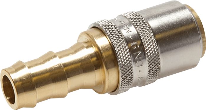 Soquetes de acoplamento com bicos Push-Lok, DN 9 (espigão de 13 mm)