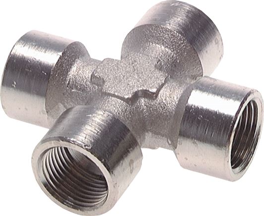 Cruzamentos com rosca fêmea, até 25 bar