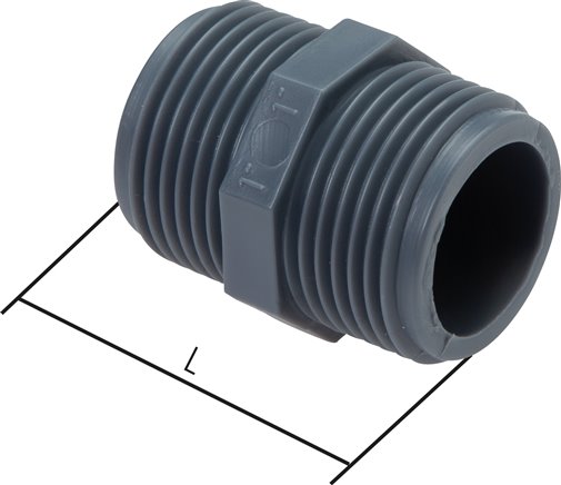 Bico duplo com rosca cilíndrica, PN 10