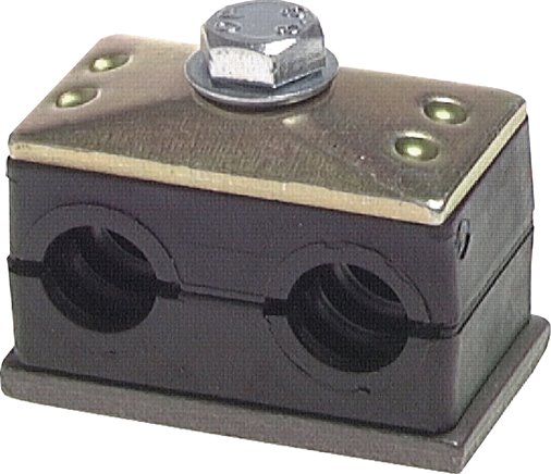 Clipes de tubos duplos, DIN 3015 T3