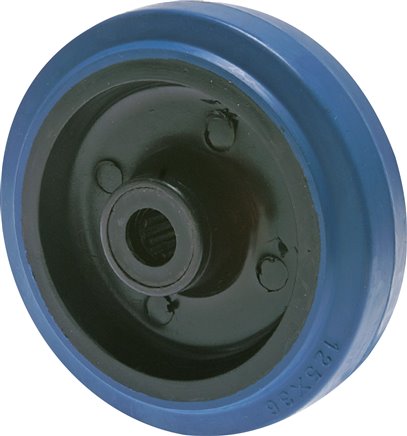 Rodízios elásticos de borracha sólida - rodas, 100 - 350 kg