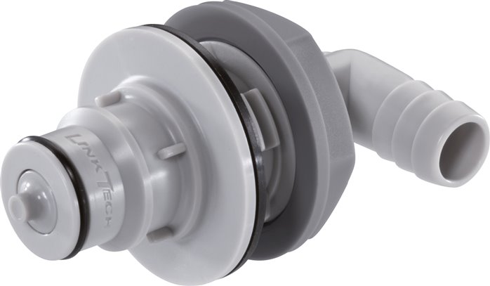 Conectores de acoplamento do cotovelo com conexão do parafuso da mangueira e rosca do anteparo, modelo série HF