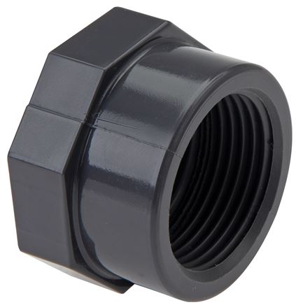 TAMPAS DE EXTREMIDADE COM ROSCA FêMEA, PVC-U (APENAS PARA ROSCA DE PLáSTICO), PN 16