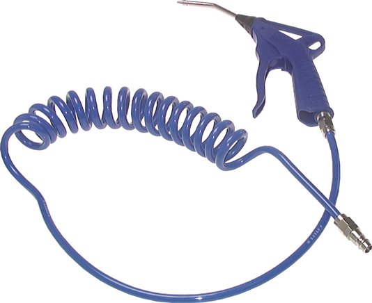 Pistolas de sopro de plástico finamente ajustáveis com mangueira espiral PU, CEJN