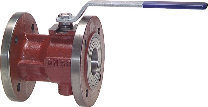 Válvulas esfera flangeadas, 1 parte, furo completo, PN 16