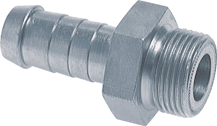 Niple roscado de vedação plana (métrico), para compressores de caminhões