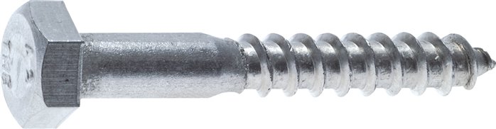 Parafusos de madeira hexagonal, DIN 571