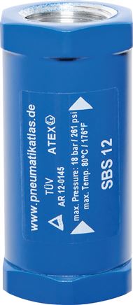 Proteção contra ruptura da mangueira, (em conformidade com a EN ISO 4414: 2010-11)