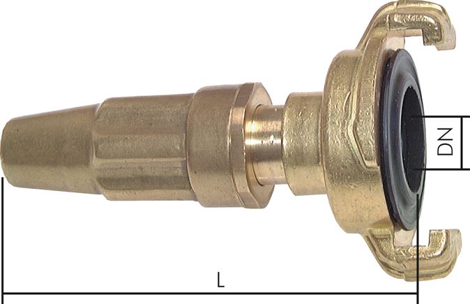 Conector de mangueira para acoplamento rápido de mangueira de jardim, 40 mm