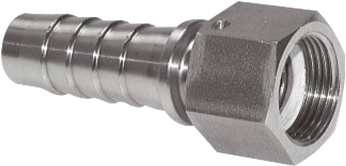 CONEXõES DE PARAFUSO DE MANGUEIRA COM PORCA DE CONEXãO GIRATóRIA, DIMENSõES DE ACORDO COM DIN EN 14423 - DIN 2826