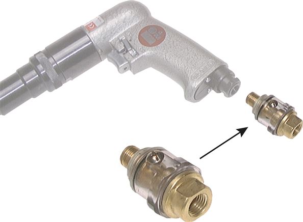 Oleoleiros em linha para ferramentas de ar comprimido