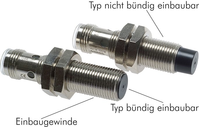 Interruptores de proximidade indutivos, M 8 - M 12 - M 18