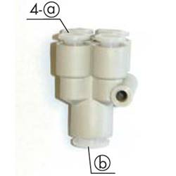 KGUD, Y-4x Ramo com Redução de Diâmetro