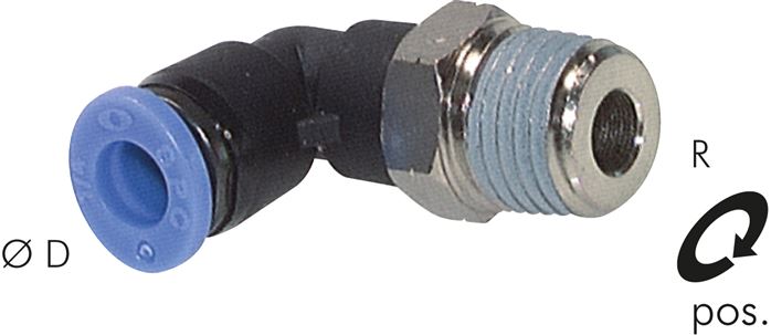 Acessórios de encaixe em L, polegadas