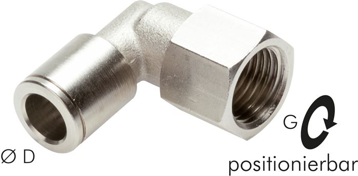 L encaixes push in - encaixes push on Com rosca fêmea, MSV