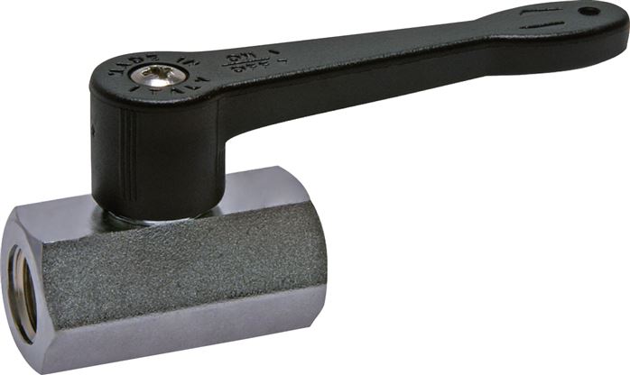 Mini válvulas esfera com cabo longo, PN 15