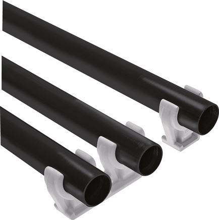 Grampos de montagem para tubos, M 6 (rosca fêmea)