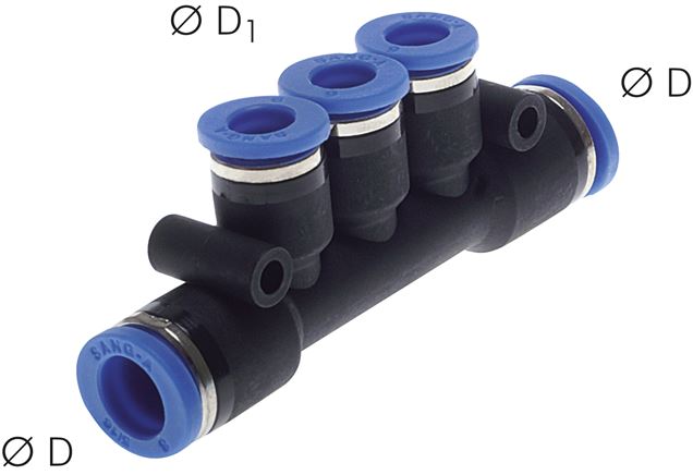 Distribuidores múltiplos com 3 pontos de venda, standard