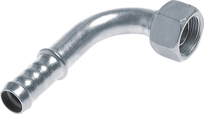 Tubo arcos mangueira nipple 90º com porca de ligação (métrica)