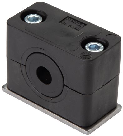 Grampos de tubo - série de modelos de luz de inserção de elastômero, DIN 3015 T1