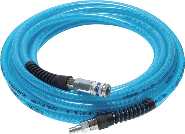 CONJUNTO DE MANGUEIRA DE POLIURETANO COM ACOPLAMENTOS CEJN ROSCA NW 7,2 MACHO