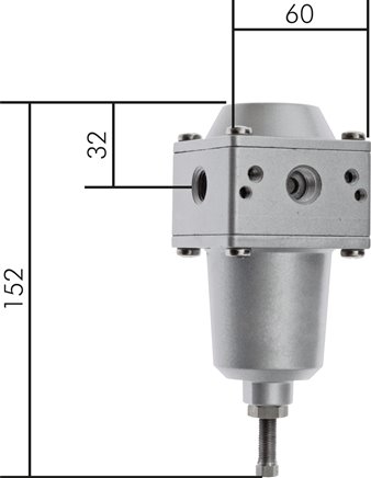 Reguladores de pressão de precisão, 750 l-min