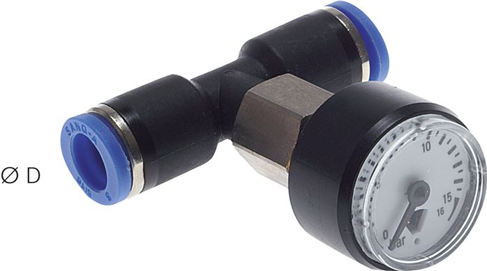 Medidor de pressão para instalação de tubos, Padrão