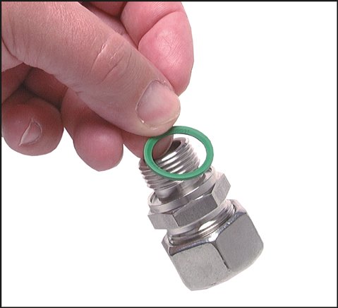 Anéis de vedação Profil3e para conexões de parafuso de anel de corte, DIN 3869