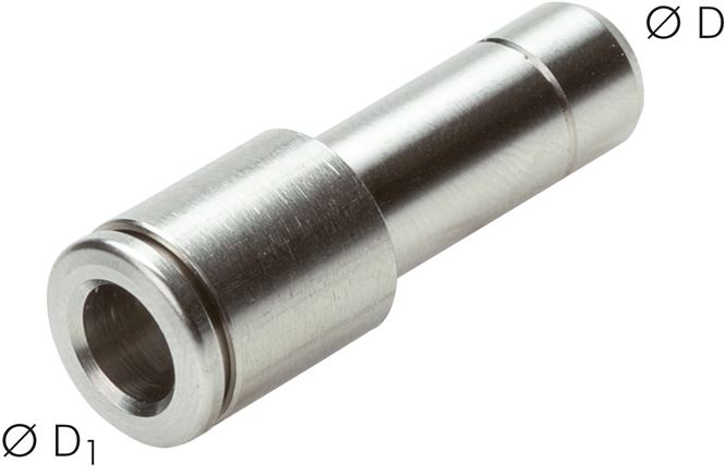 Conectores de encaixe, reduzindo com o bico de encaixe, ES