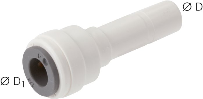 CONECTORES PUSH IN, REDUTORES, COM BICO PUSH IN, LE (MéTRICO)