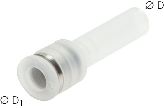 Conectores de encaixe, redução com bico de encaixe, PP