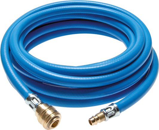 MANGUEIRAS DE PVC COM TRANçA DE TECIDO - COMPLETAS COM SOQUETE DE ACOPLAMENTO E PLUGUE NW 7 2