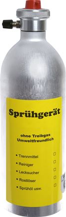 Lata de pulverização de ar comprimido recarregável