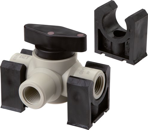 Grampos de retenção para válvulas esfera de plástico