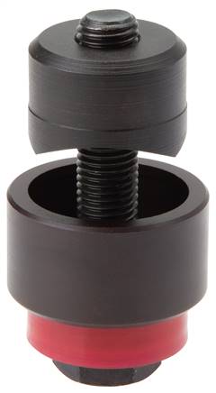 punção de chapa redonda de metal, três arestas de corte, com rolamento de esferas