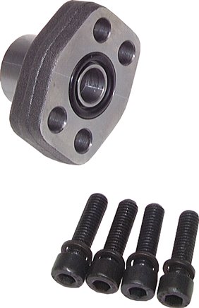 Flange SAE com rosca fêmea, 3000 PSI (ISO 6162-1)