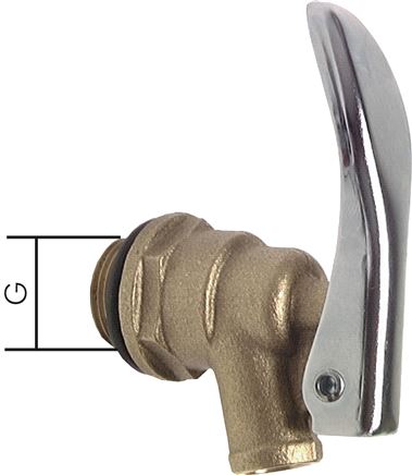 Torneiras de tambor de fechamento automático (com tensão de mola) feitas de latão